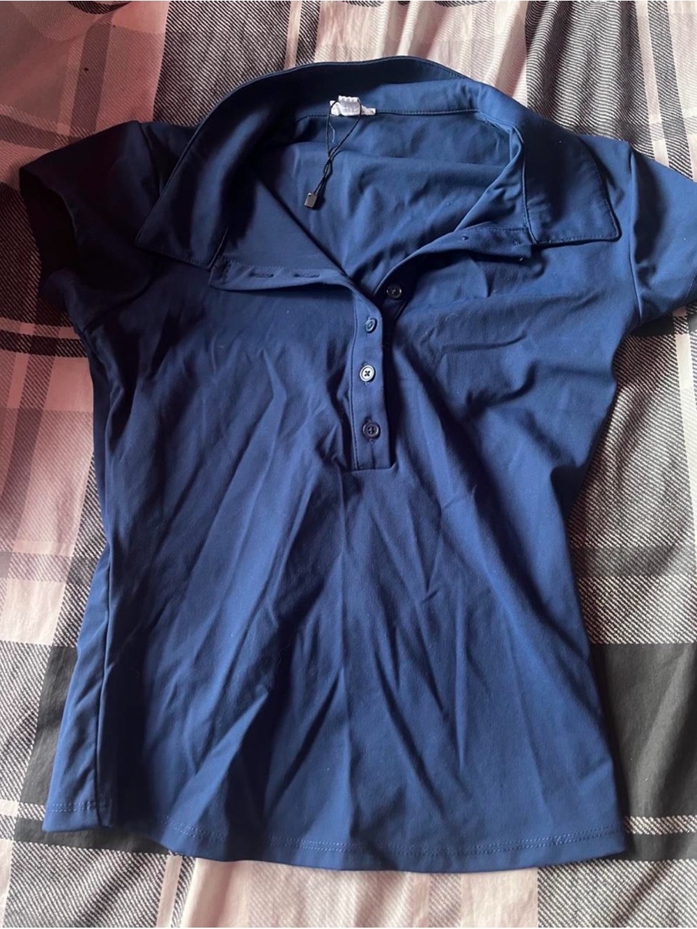 Garage Navy Short-Sleeve Polo Top